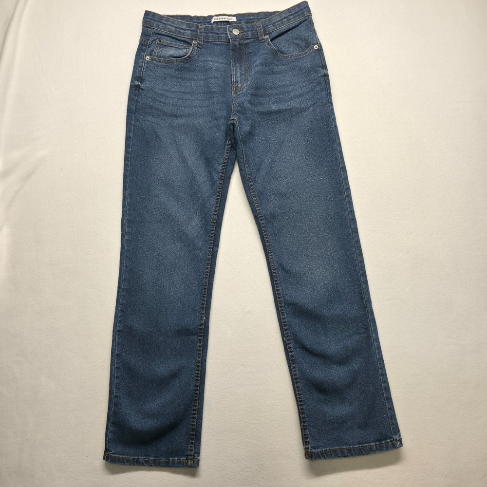 Calvin Klein Women's Slim Straight Denim Blue Jeans Size 20 (31X30)